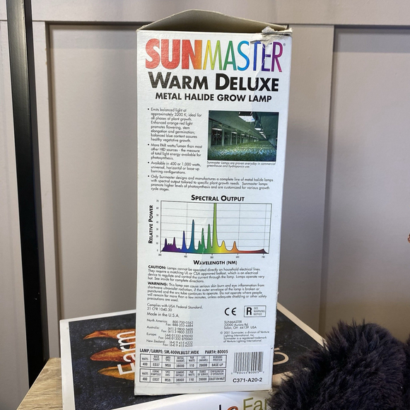 SunMaster Warm Deluxe Metal Halide 400W - Picture 2 of 6
